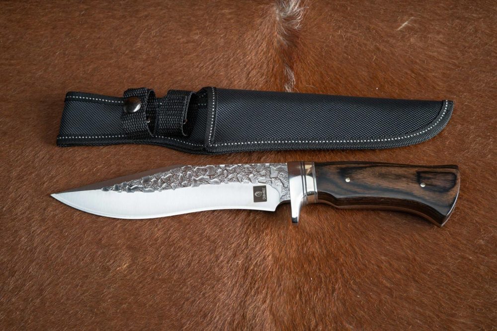 FACA CAÇA E PESCA BOWIE CABO MADEIRA