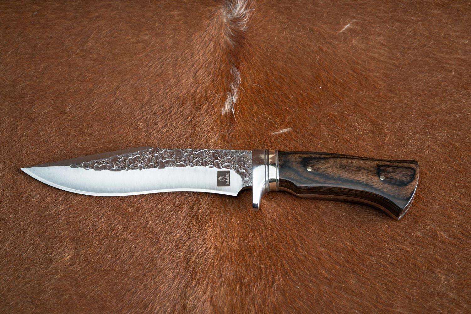 FACA CAÇA E PESCA BOWIE CABO MADEIRA - Imagem 3