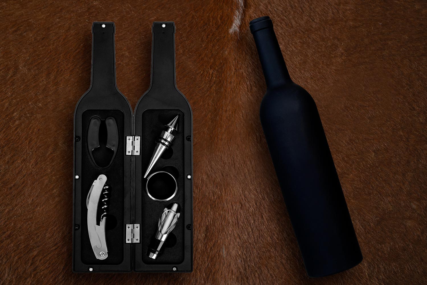 KIT VINHO GARRAFA 5 PEÇAS